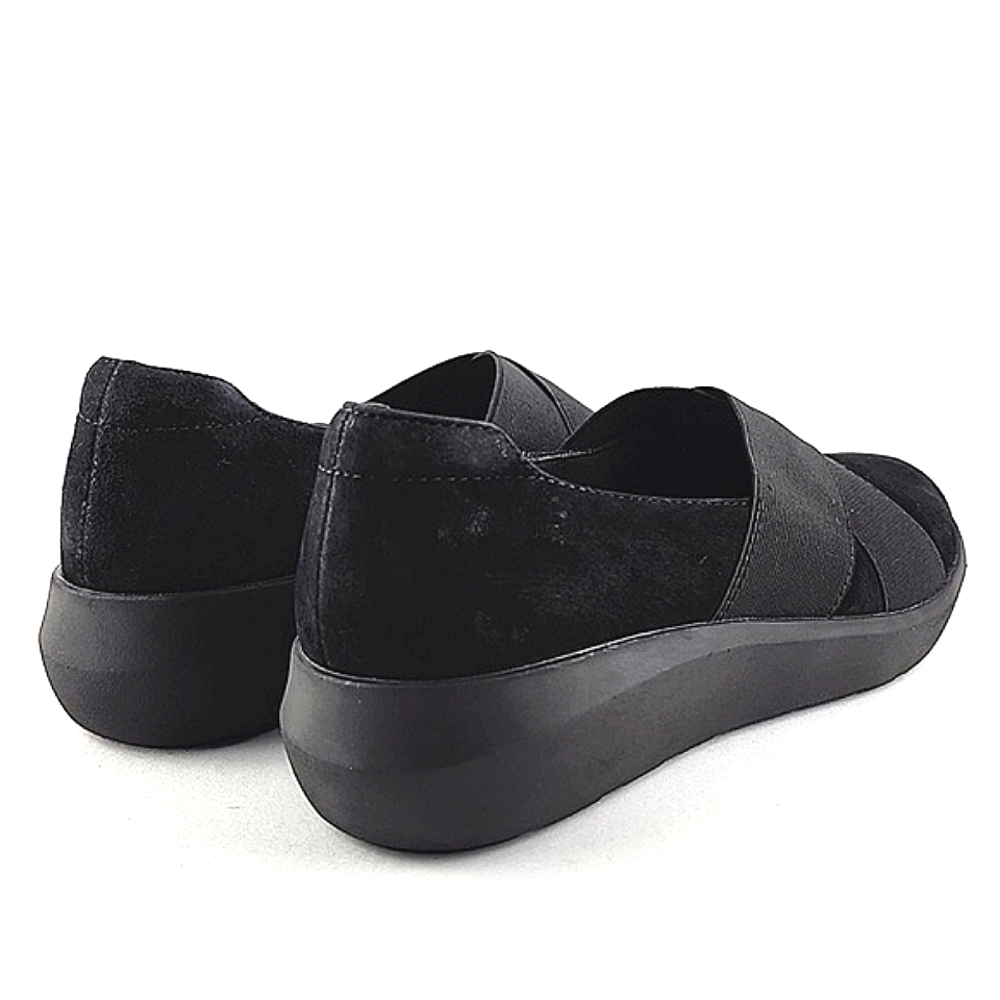 Clarks Women's Kayleigh Suede Cushion Feel Slip On Casual Flats Black 7.5M - Picture 8 of 15